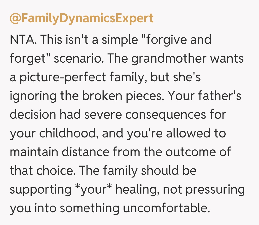 Comentariu de la @FamilyDynamicsExpert