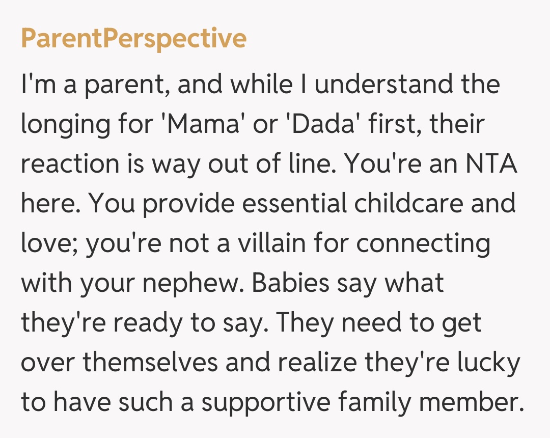 Comentariu de la ParentPerspective