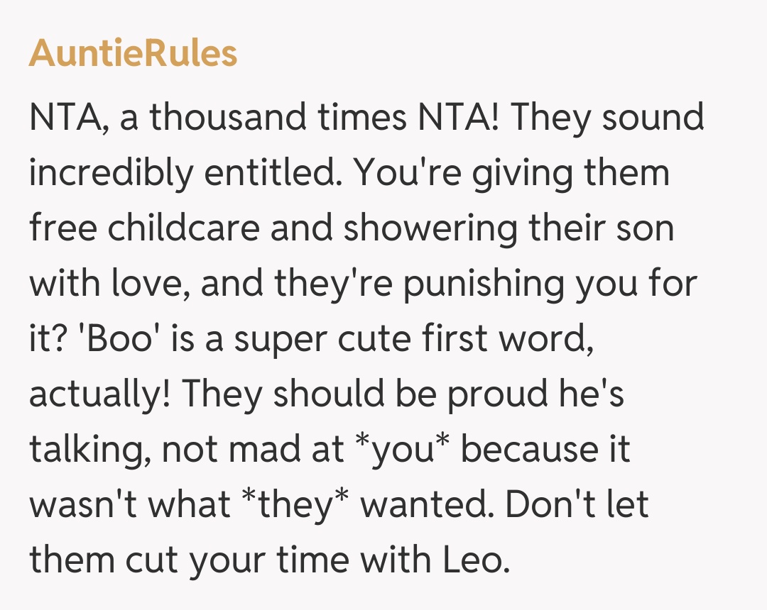 Comentariu de la AuntieRules
