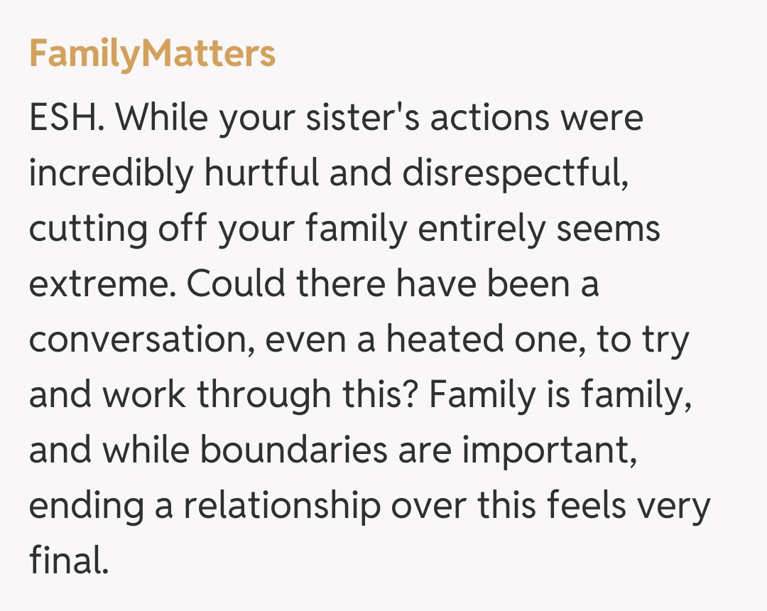 Comentariu de la FamilyMatters