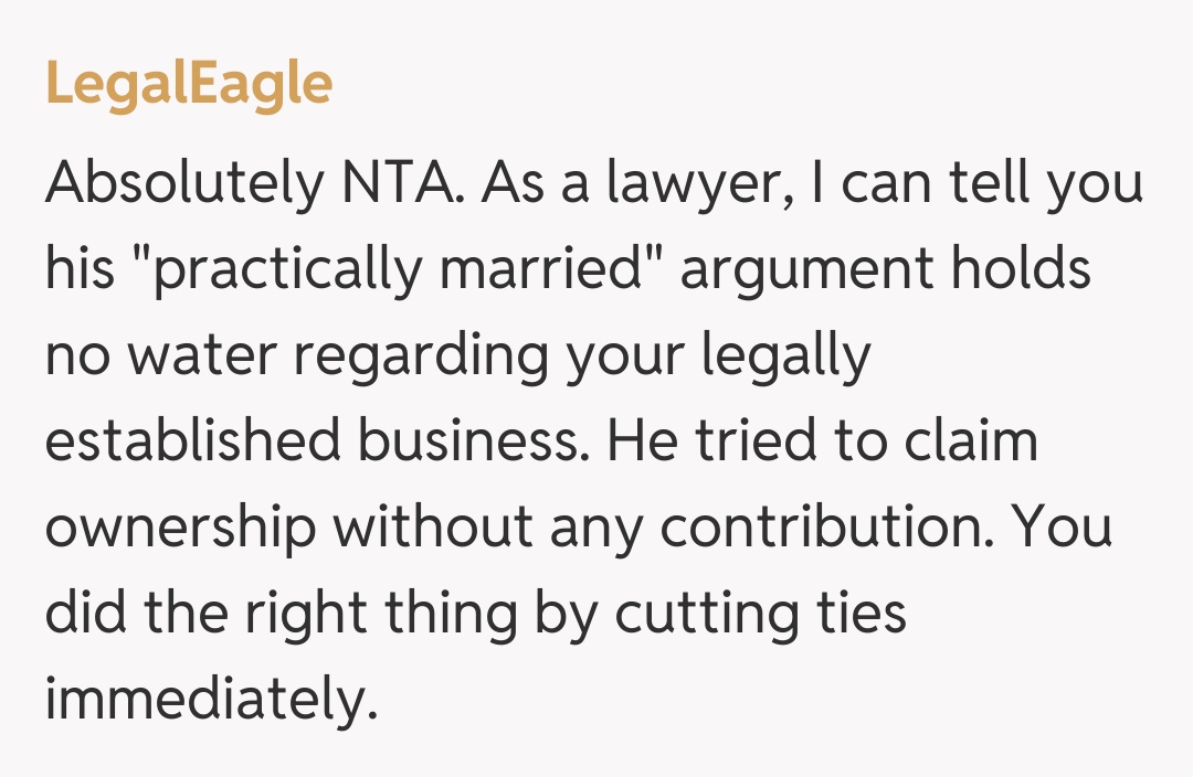 Comentariu de la LegalEagle