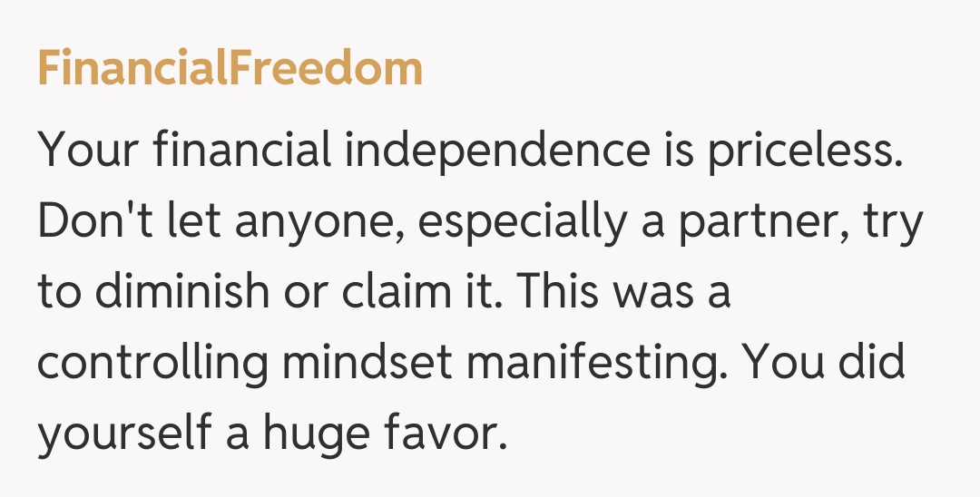 Comentariu de la FinancialFreedom