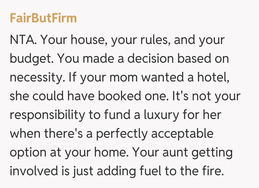 Comentariu de la FairButFirm