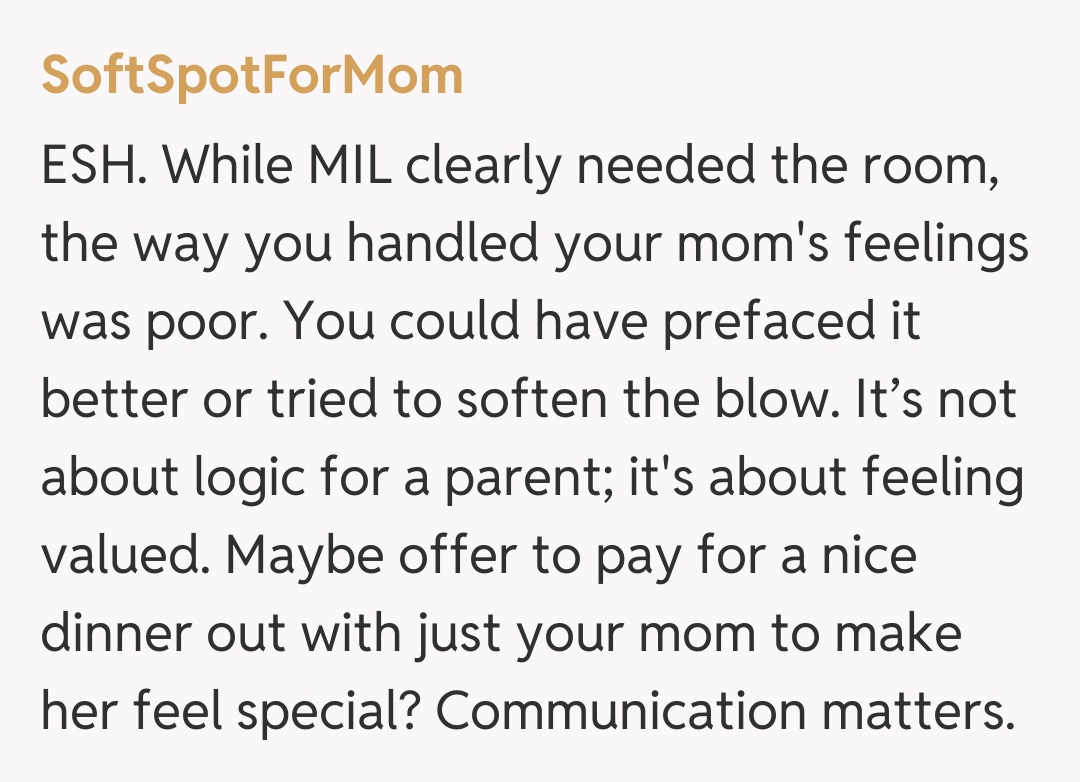 Comentariu de la SoftSpotForMom