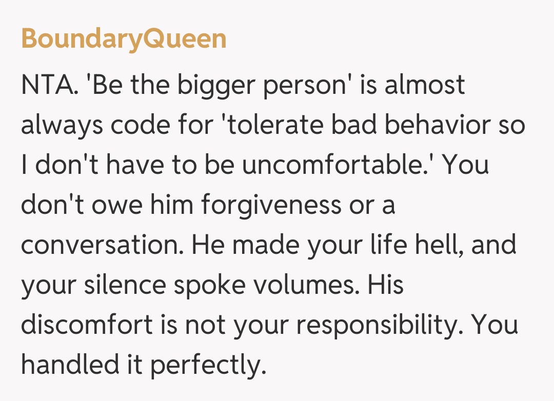 Comentariu de la BoundaryQueen