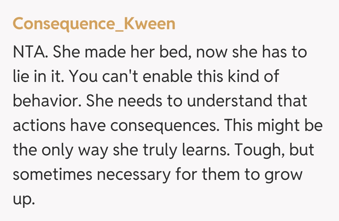 Comentariu de la Consequence_Kween