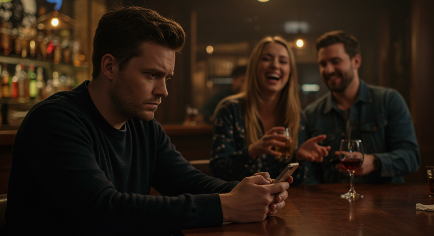 AITAH for leaving after my date started talking to another man at the bar?
