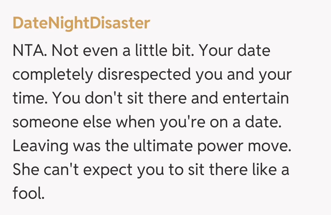 Comentariu de la DateNightDisaster