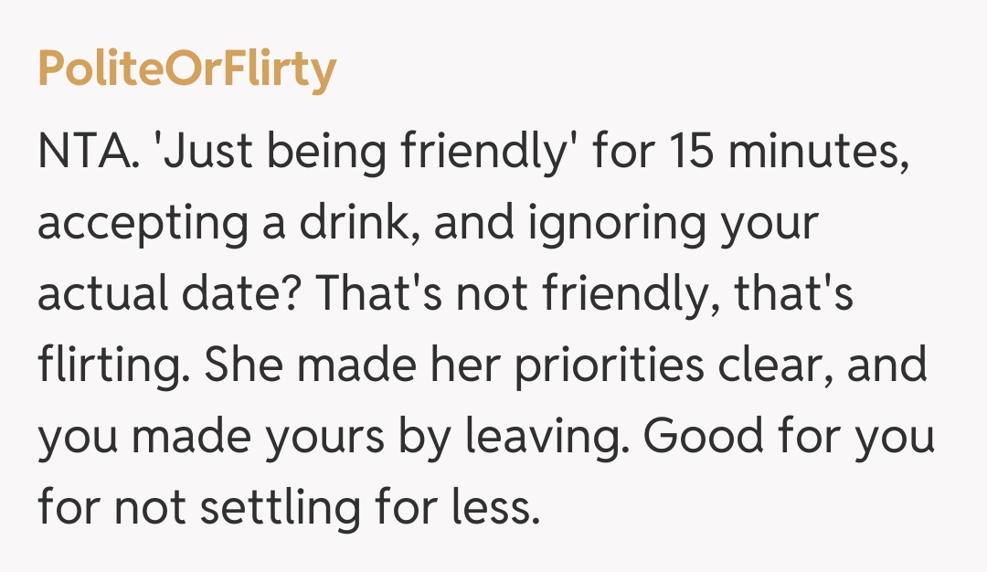 Comentariu de la PoliteOrFlirty