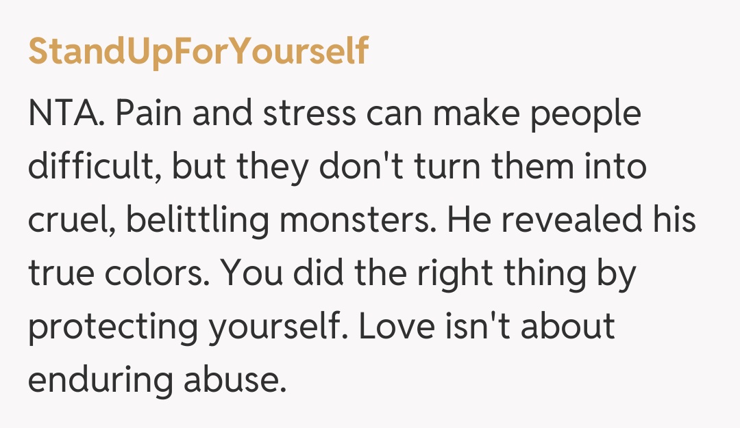 Comentariu de la StandUpForYourself