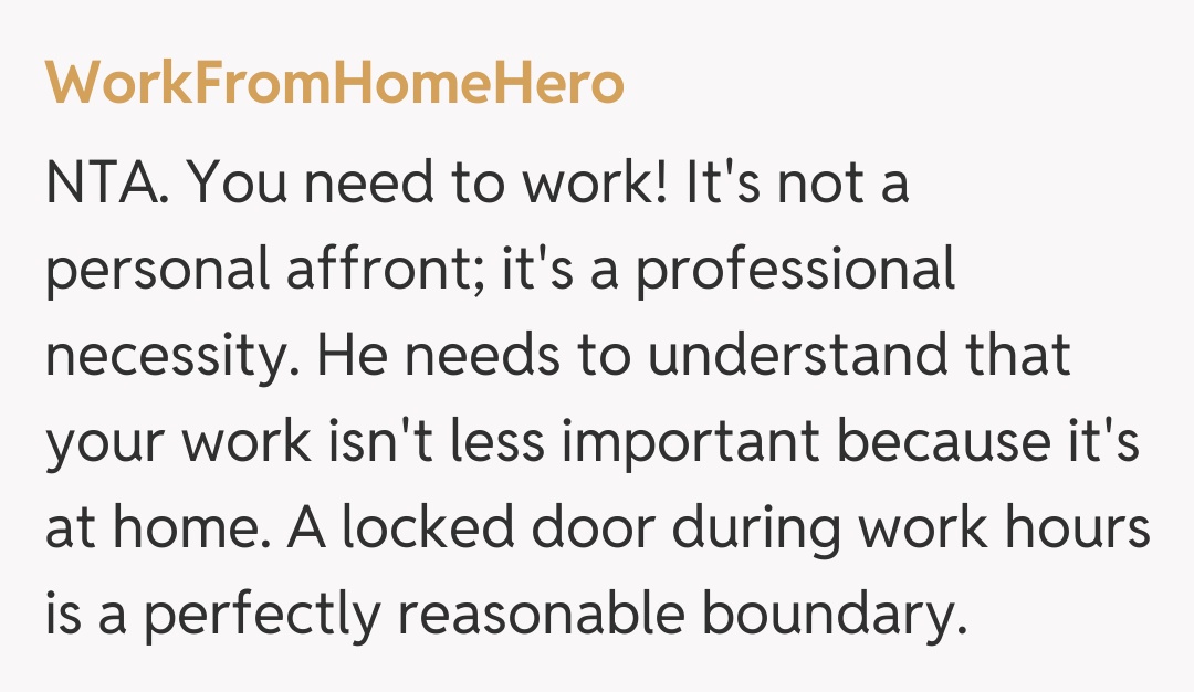 Comentariu de la WorkFromHomeHero