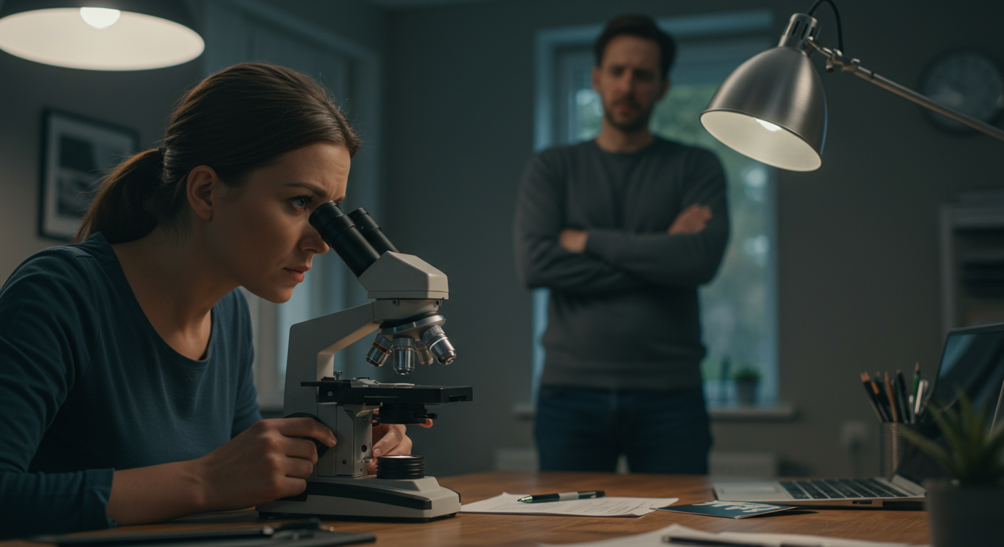 AITAH for making a microscope slide of my husband’s cells without his permission?