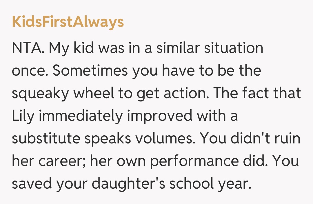 Comentariu de la KidsFirstAlways