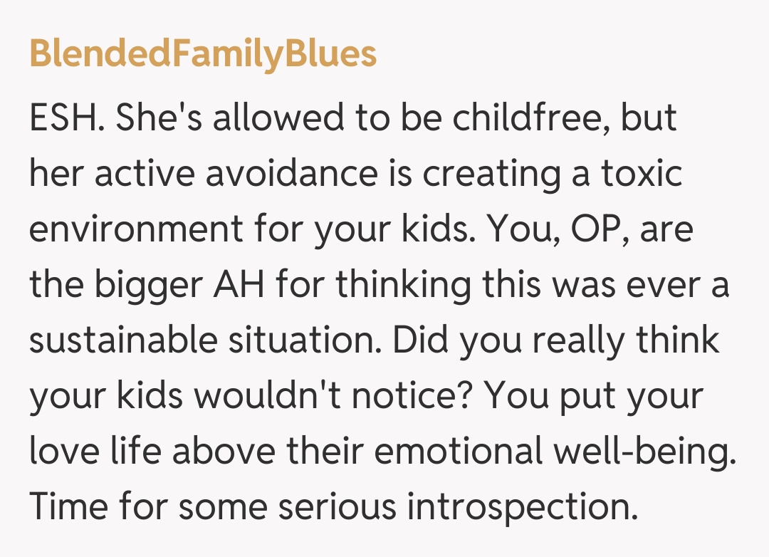 Comentariu de la BlendedFamilyBlues