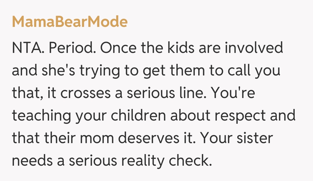 Comentariu de la MamaBearMode