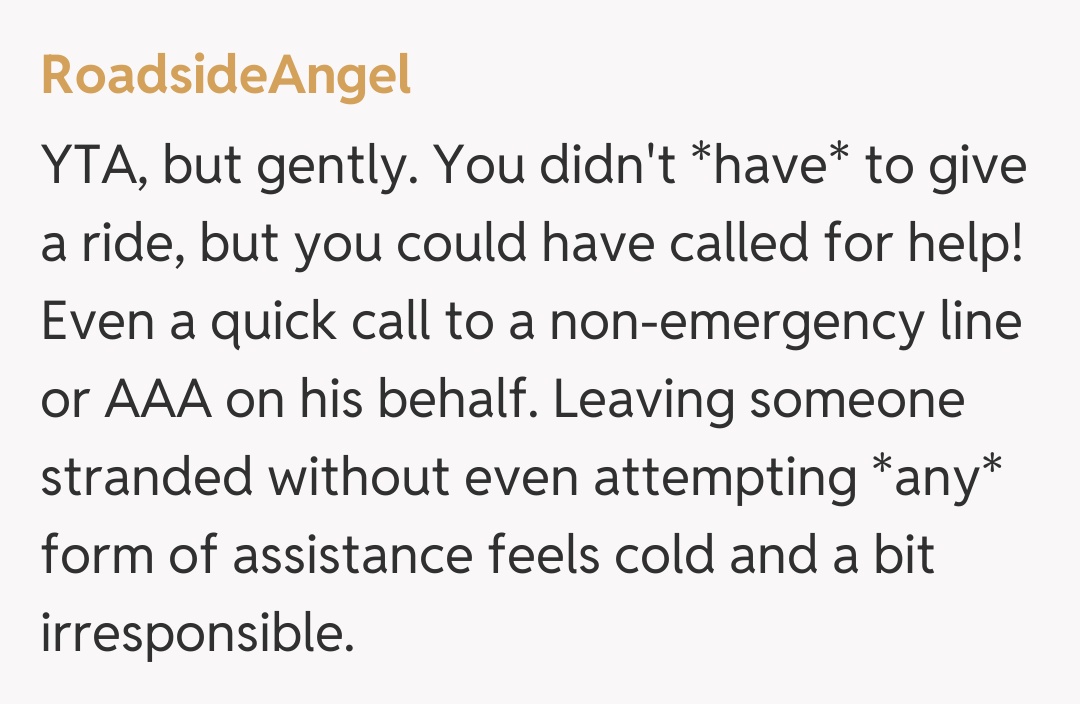 Comentariu de la RoadsideAngel