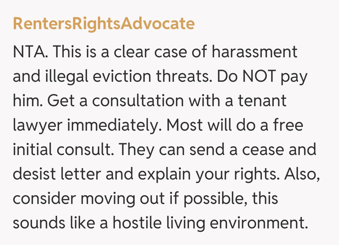 Comentariu de la RentersRightsAdvocate
