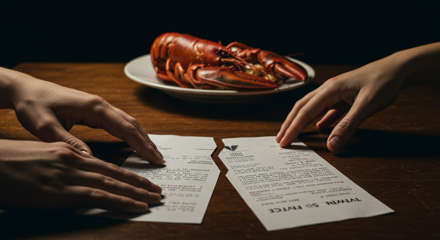 AITAH for not splitting the bill when my friend got lobster?