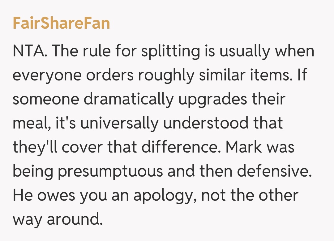 Comentariu de la FairShareFan
