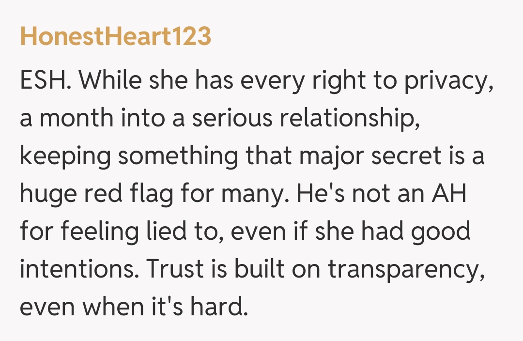 Comentariu de la HonestHeart123