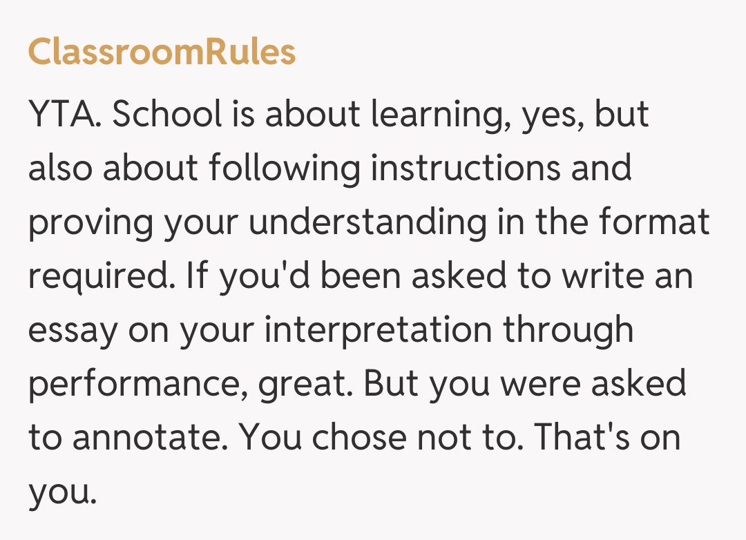 Comentariu de la ClassroomRules