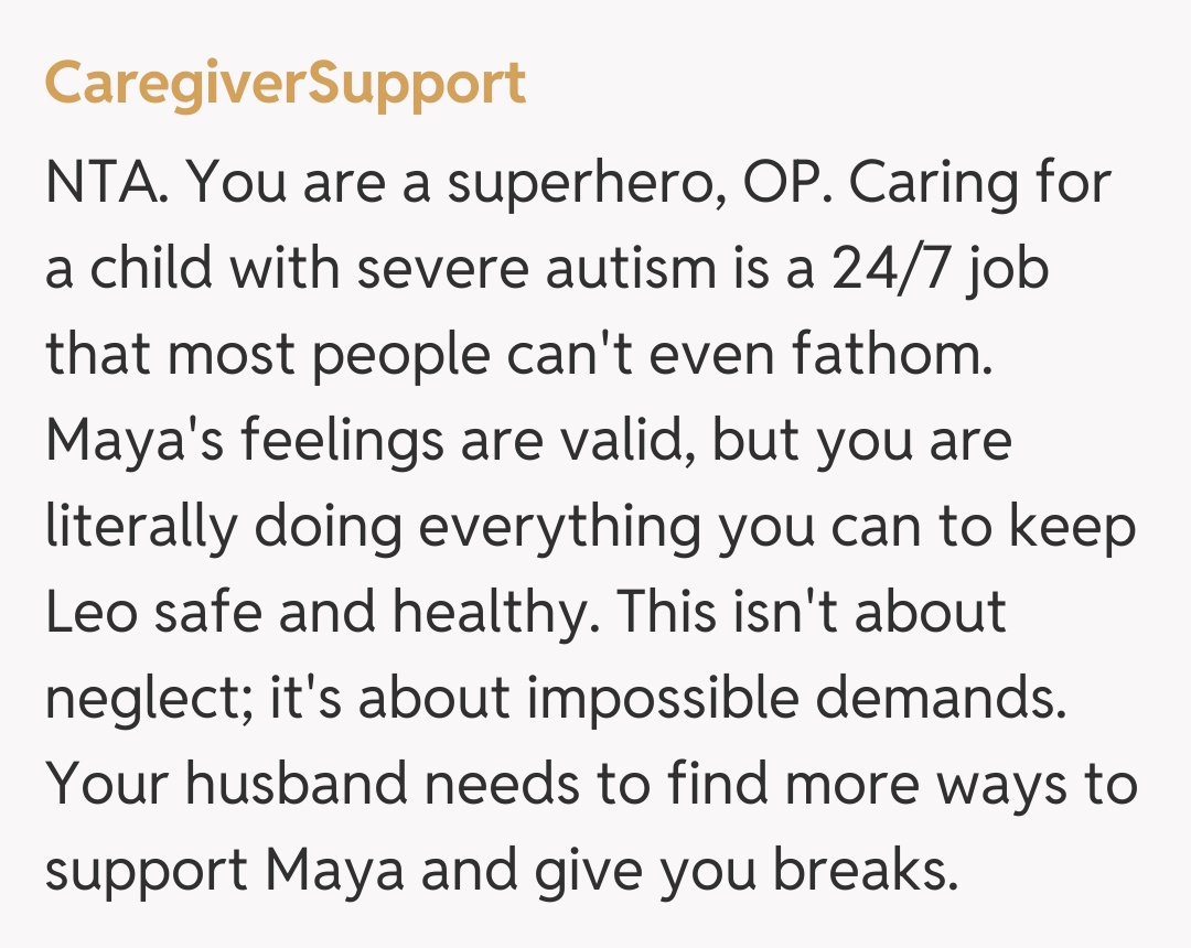 Comentariu de la CaregiverSupport