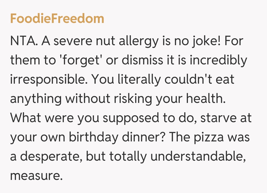 Comentariu de la FoodieFreedom