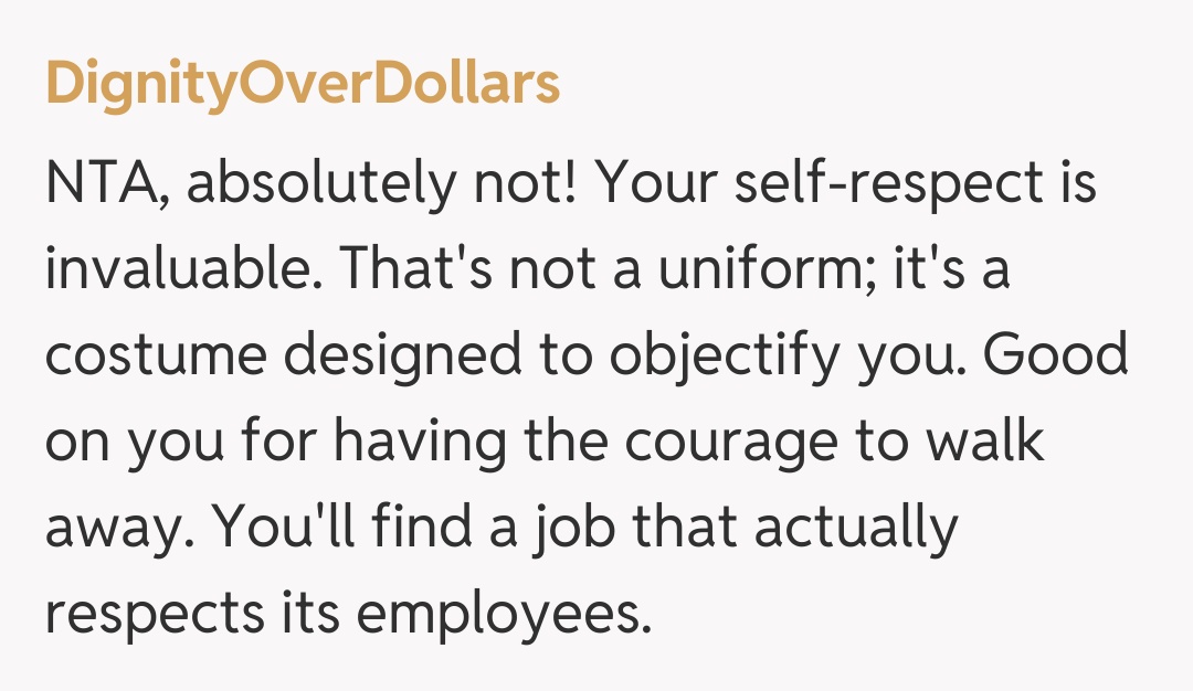 Comentariu de la DignityOverDollars