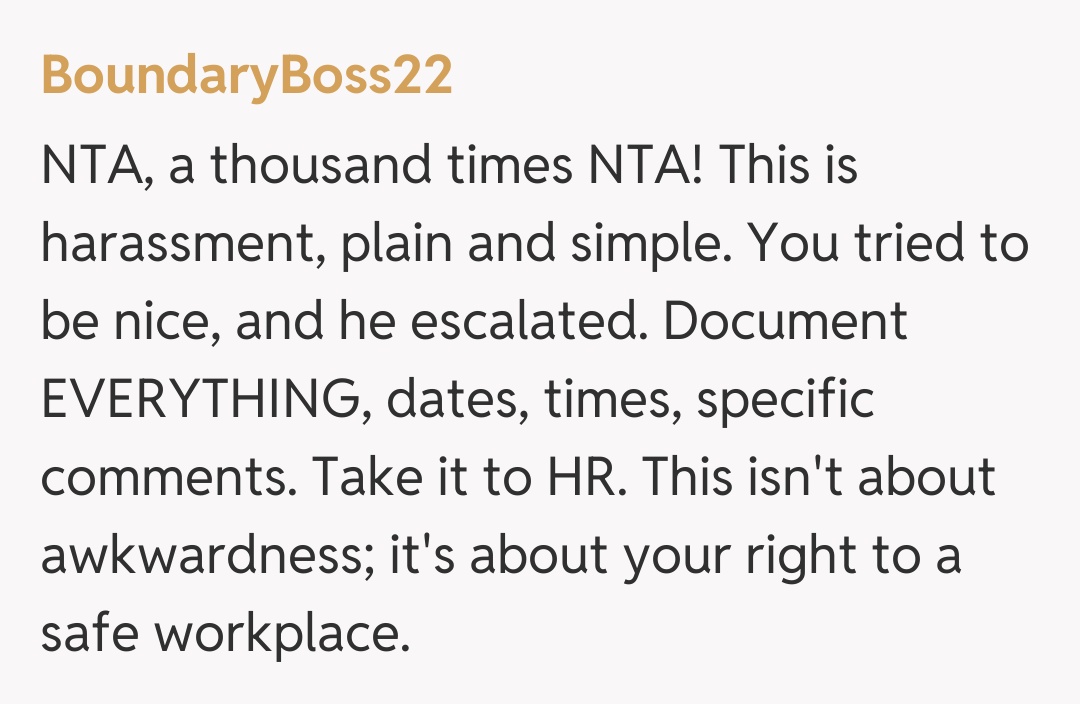 Comentariu de la BoundaryBoss22