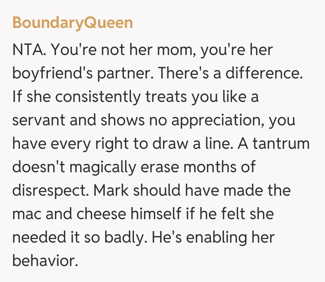 Comentariu de la BoundaryQueen