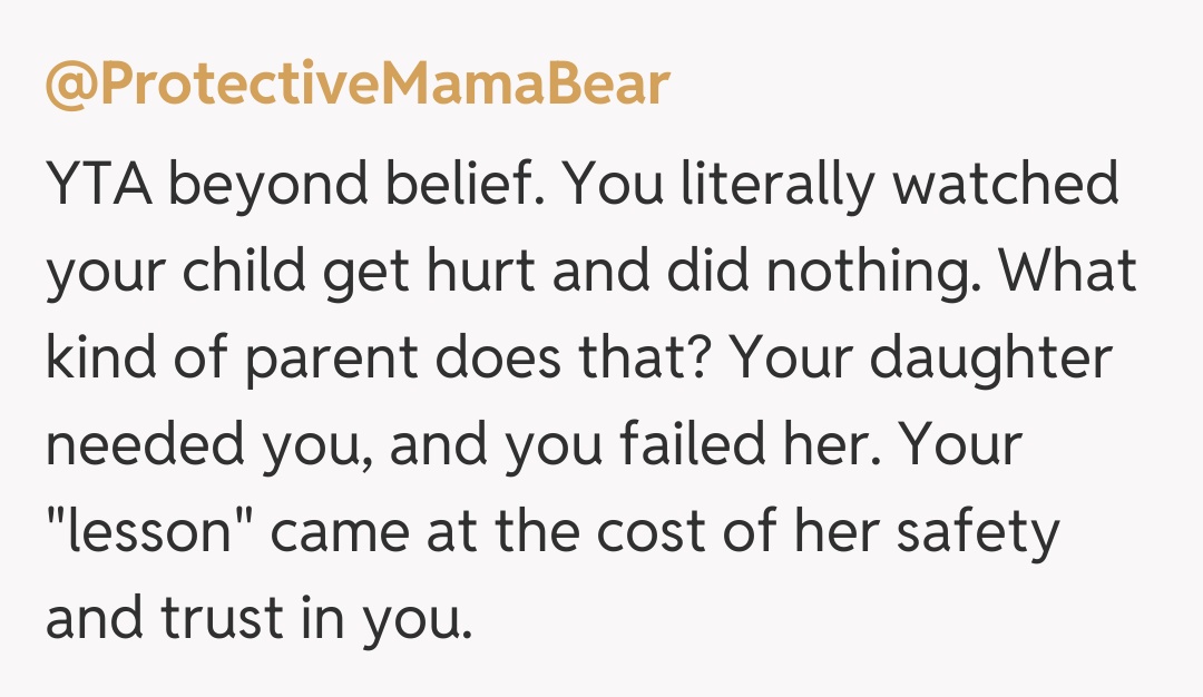 Comentariu de la @ProtectiveMamaBear