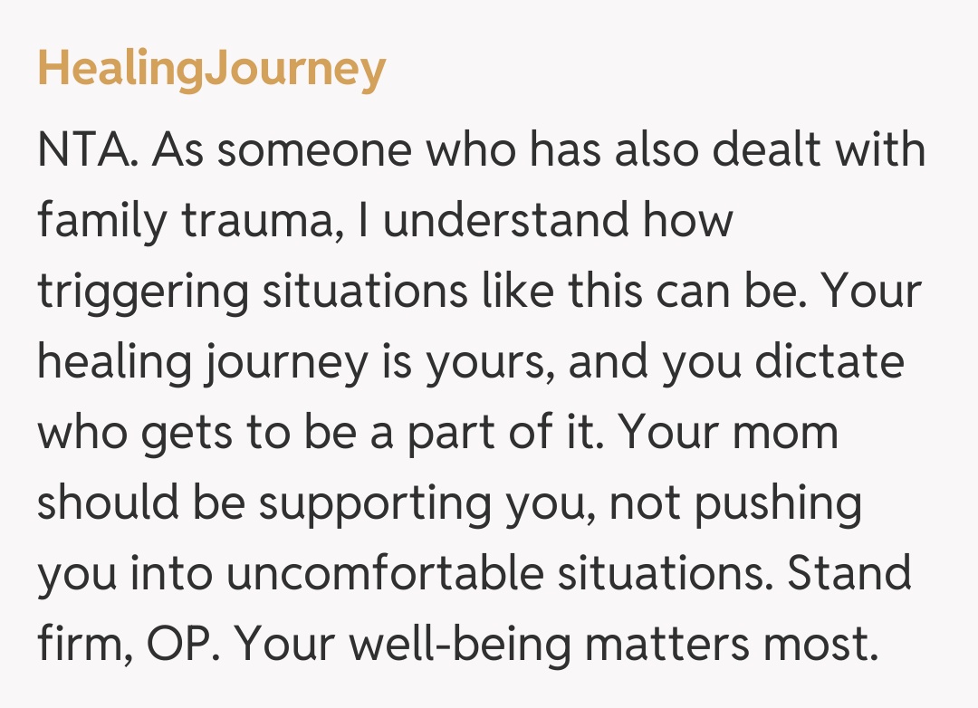 Comentariu de la HealingJourney