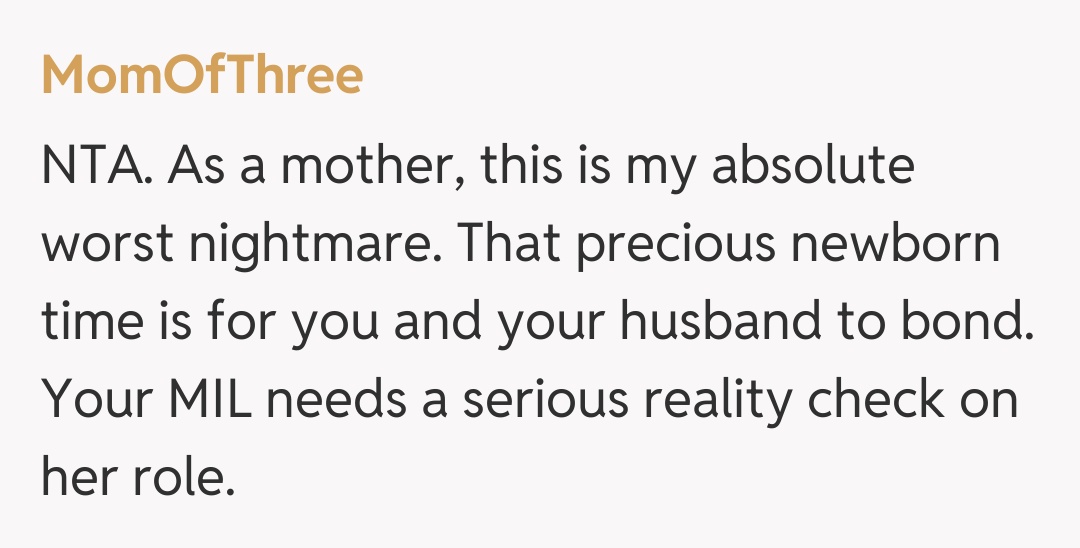 Comentariu de la MomOfThree