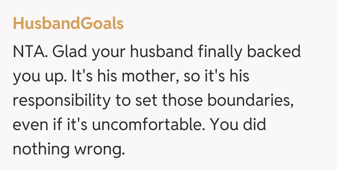Comentariu de la HusbandGoals