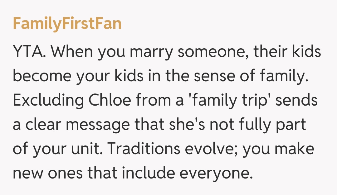 Comentariu de la FamilyFirstFan