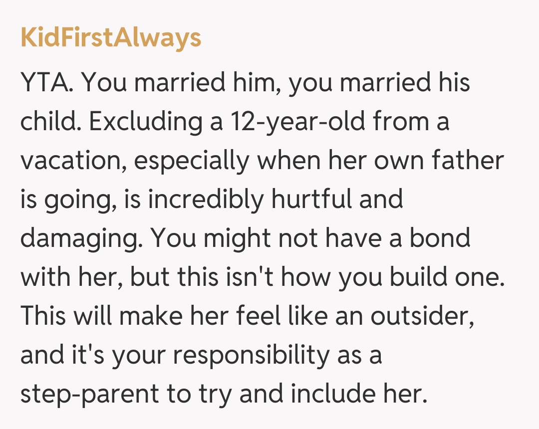 Comentariu de la KidFirstAlways