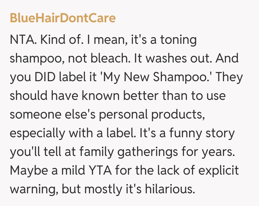 Comentariu de la BlueHairDontCare
