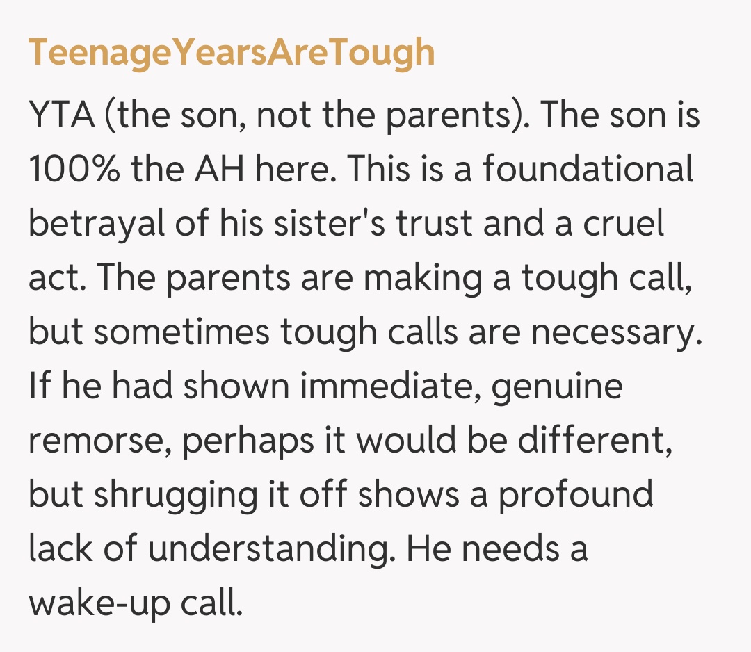 Comentariu de la TeenageYearsAreTough