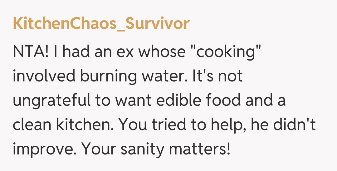 Comentariu de la KitchenChaos_Survivor