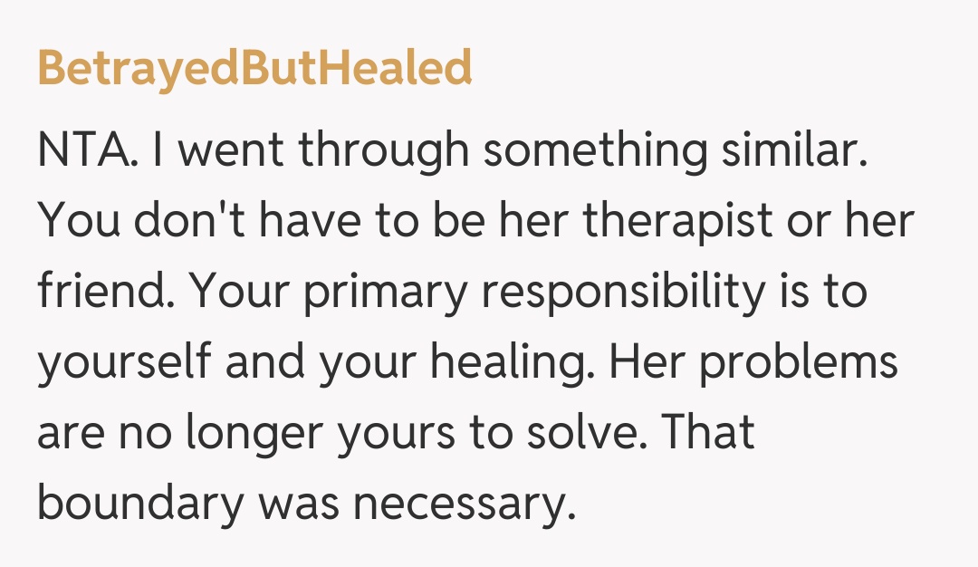 Comentariu de la BetrayedButHealed