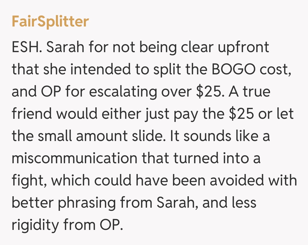 Comentariu de la FairSplitter