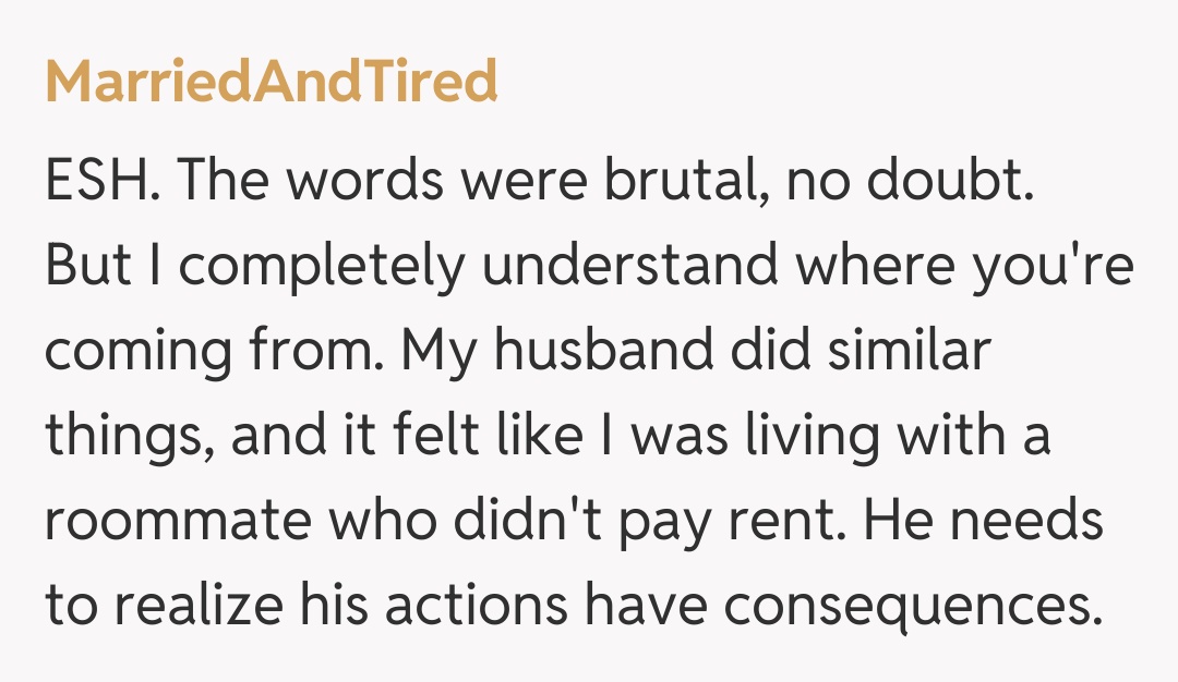 Comentariu de la MarriedAndTired