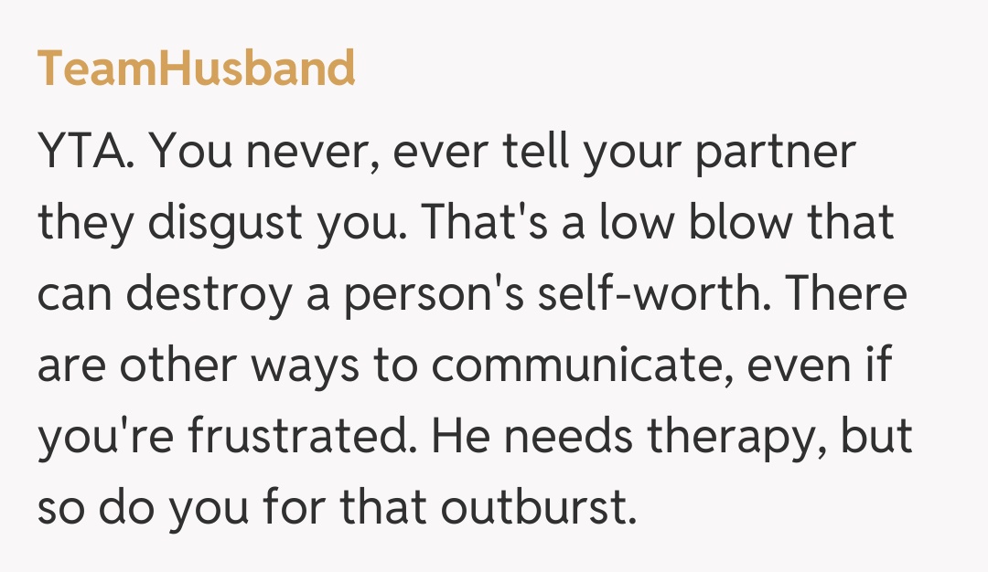 Comentariu de la TeamHusband