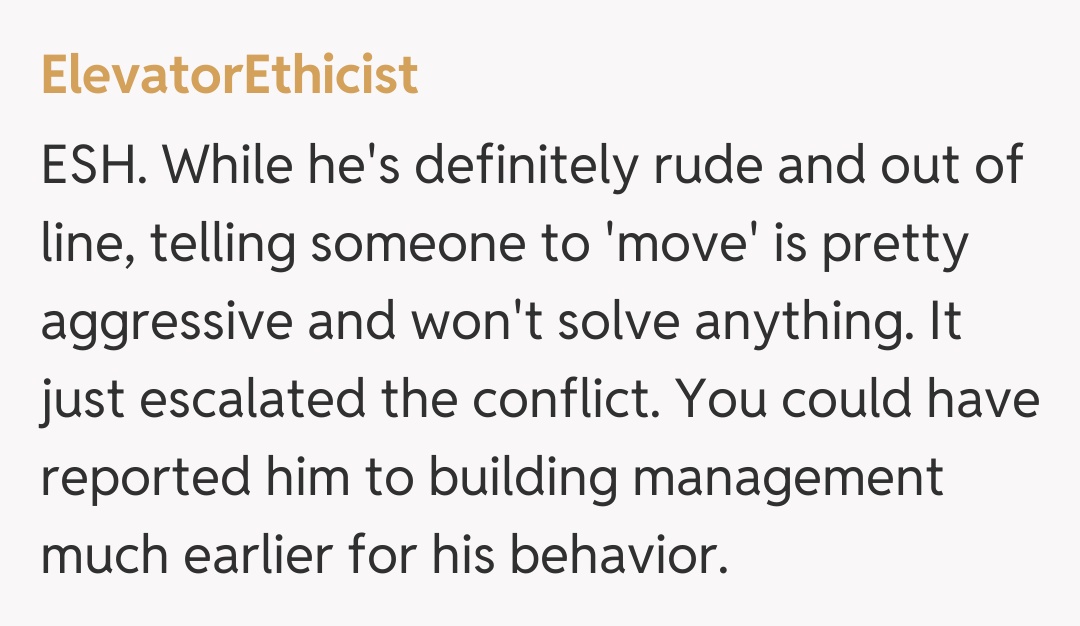 Comentariu de la ElevatorEthicist