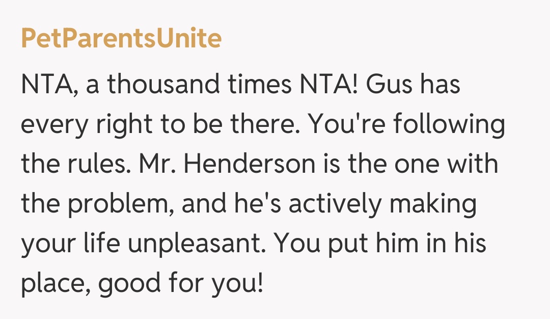 Comentariu de la PetParentsUnite