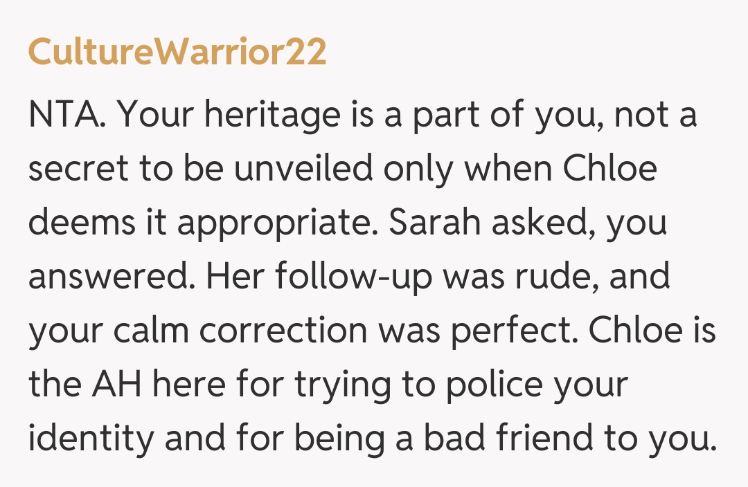 Comentariu de la CultureWarrior22