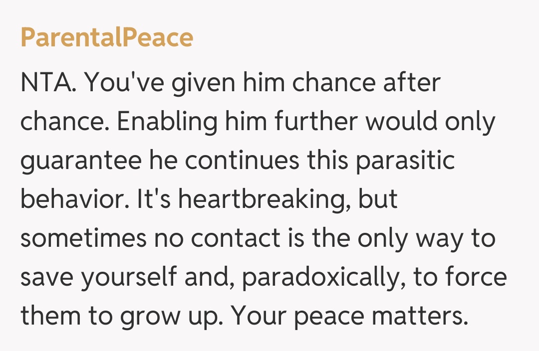 Comentariu de la ParentalPeace
