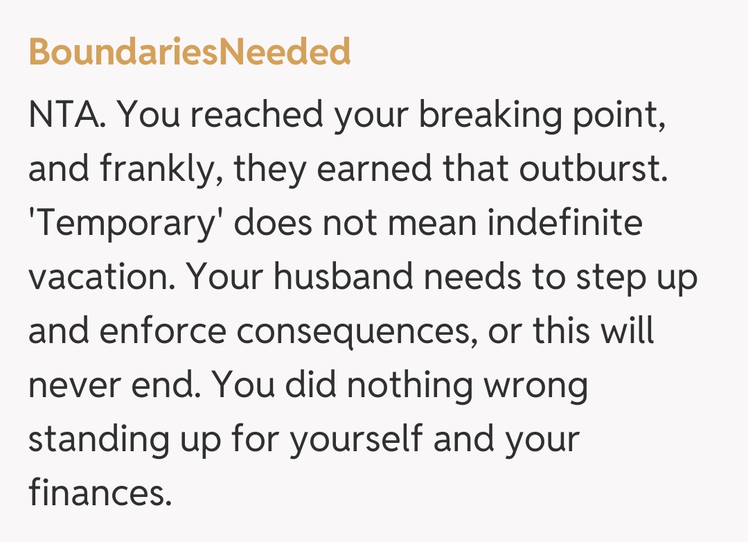 Comentariu de la BoundariesNeeded