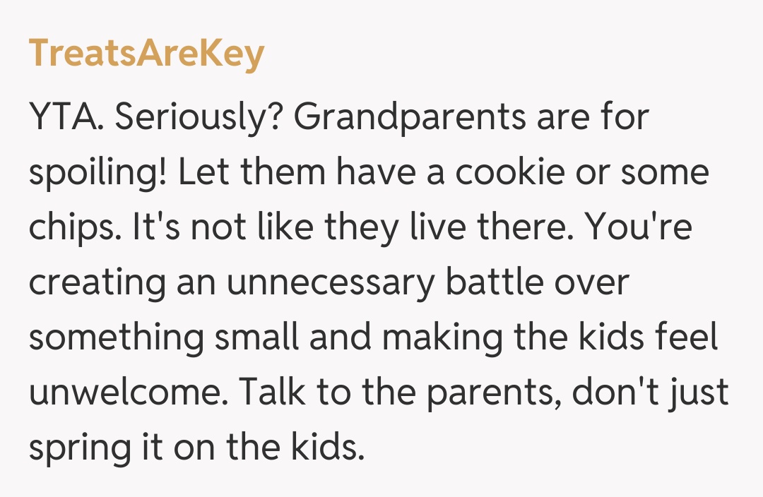 Comentariu de la TreatsAreKey