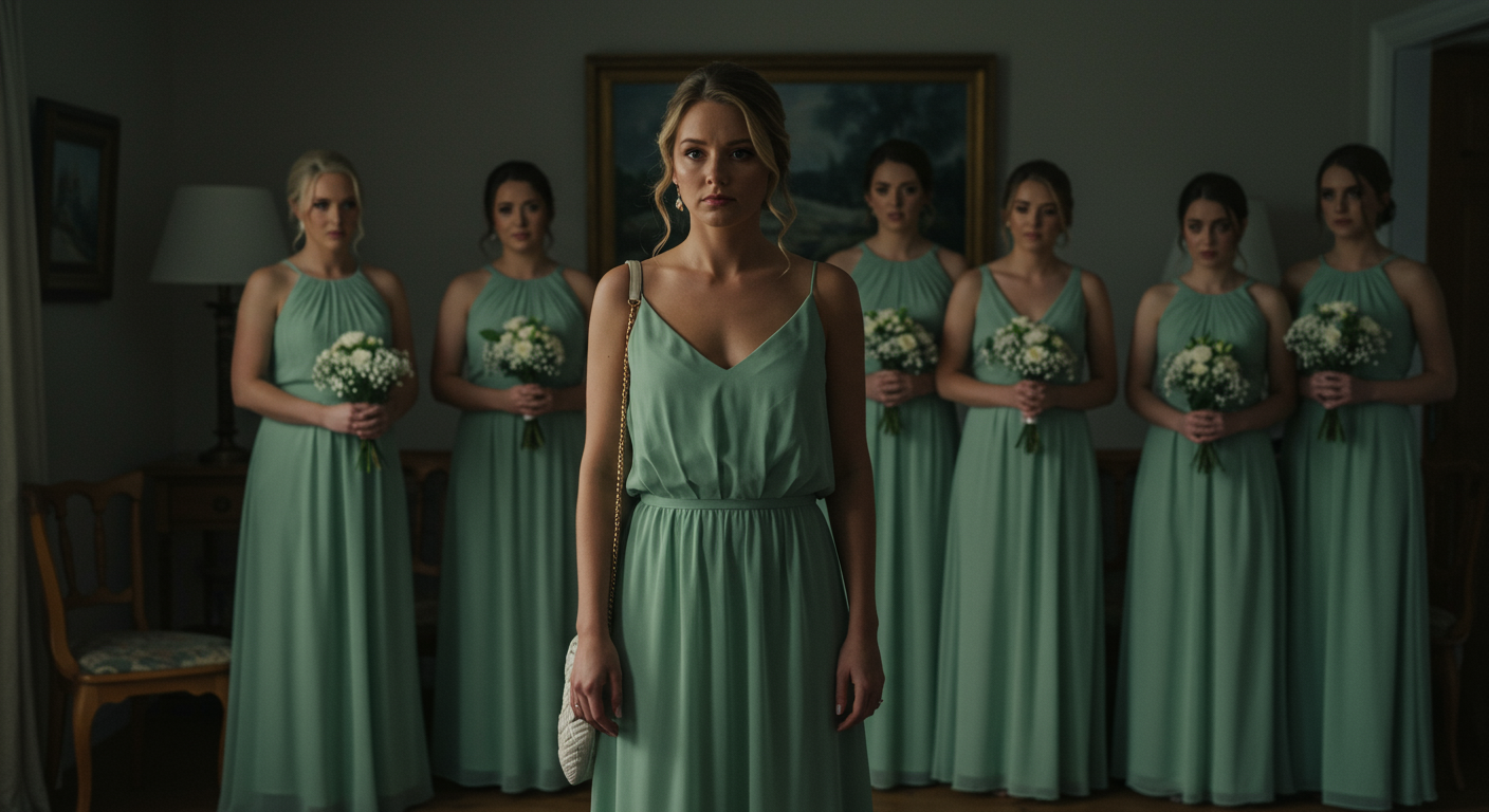 AITAH for wearing a sage green dress to a wedding when the bridesmaids were also in sage green?